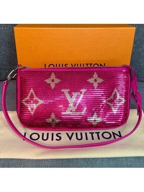 Louis Vuitton pochette accessories sequins Giant monogram LIMITED EDITION
